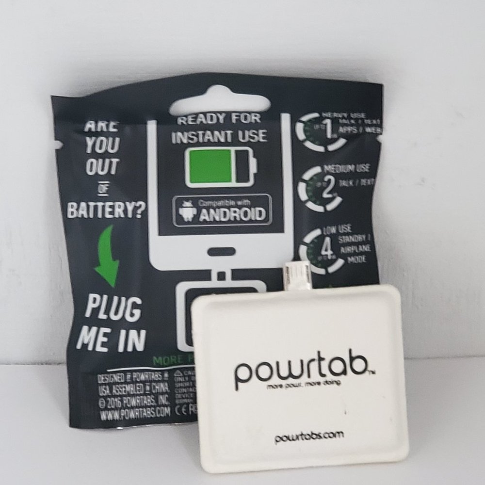 PowrTabs, Pre-Chraged Disposable Emergency Charger